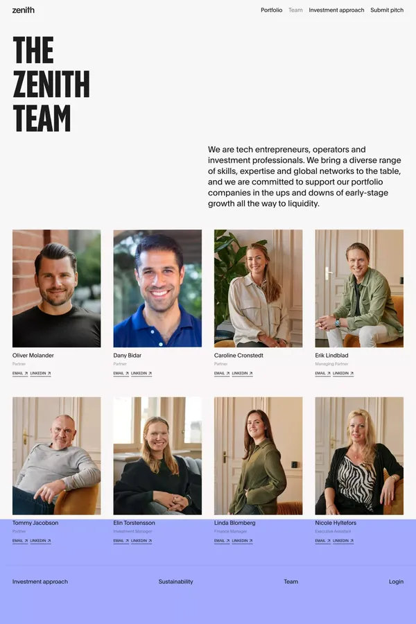 Zenith VC – Fight for growth | The Zenith family - About Us  design inspiration