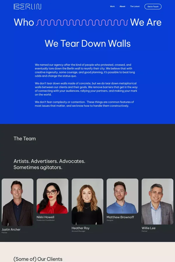Berlin – About Us - About Us  design inspiration