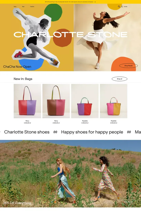 Charlotte Stone - Ecommerce design inspiration