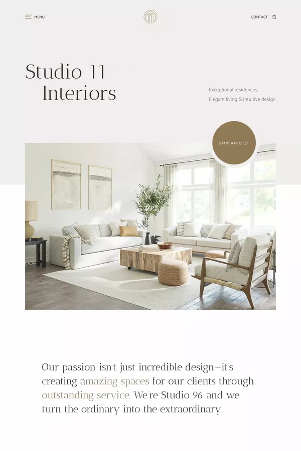 Studio 11 Website Page Template for Webflow