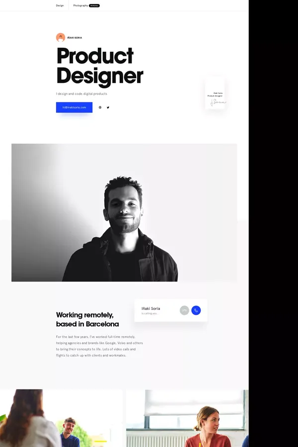 Iñaki Soria - Design - Portfolio design inspiration