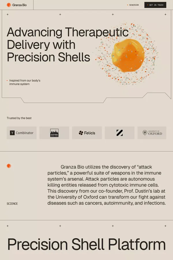 Granza Bio - Landing design inspiration