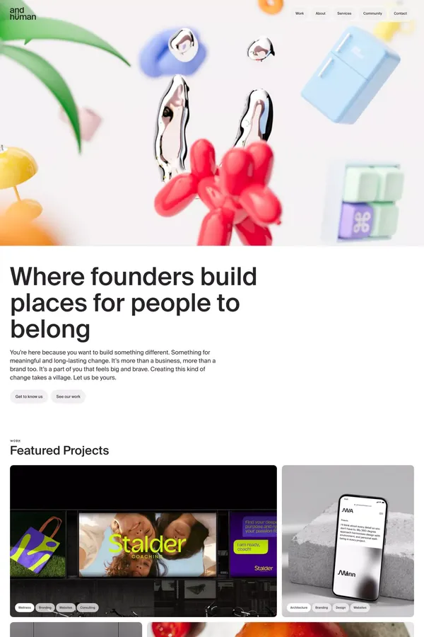 andhüman - Portfolio design inspiration