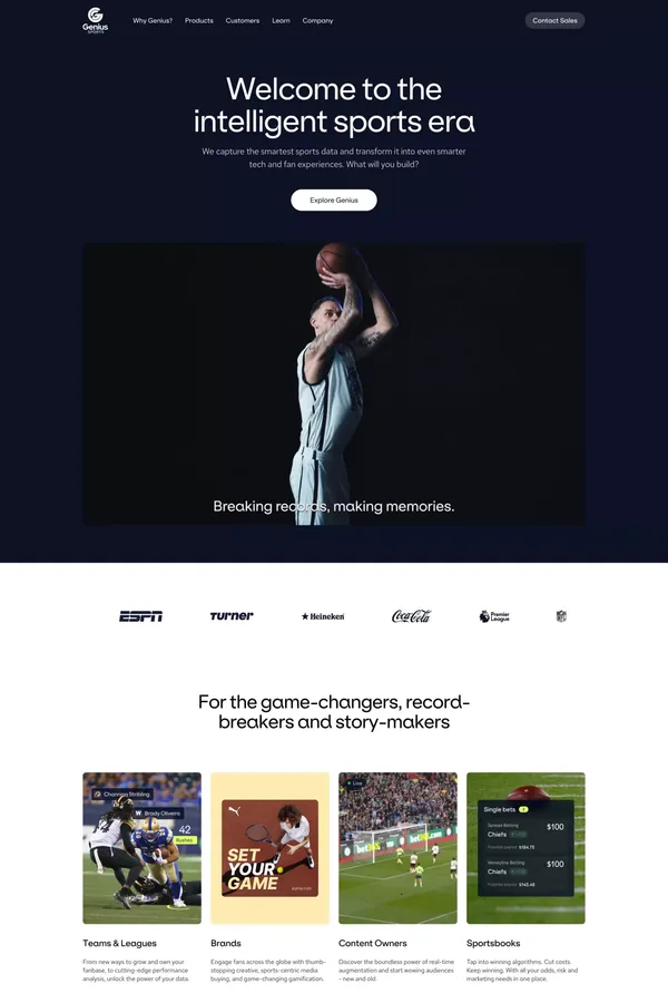Official Sports Data, Technology and Feeds | Genius Sports | Genius Sports