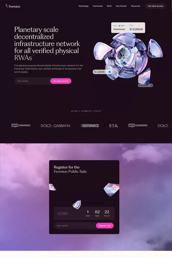 Fermion Protocol - Welcome to Fermion - Transforming the Physical RWAS Market