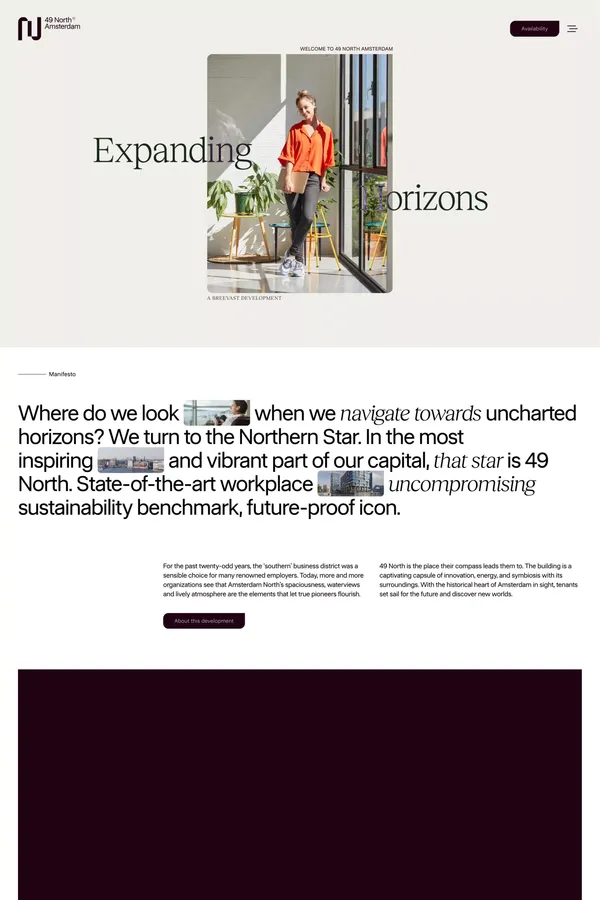 49 North · Expanding Horizons - Landing design inspiration