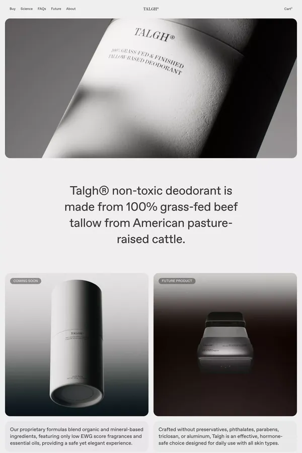 TalghÂ® - Ecommerce design inspiration