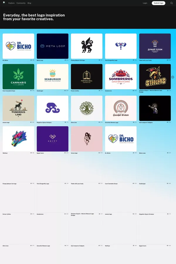 Logo Inspiration | Join our design community | Logo Drip - Ecommerce design inspiration