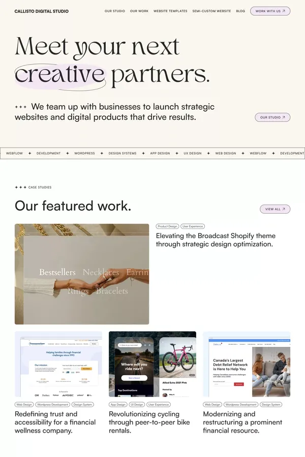Callisto Digital Studio - Web Design and Development