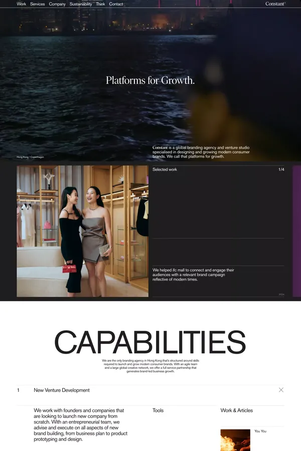 CONSTANT® - Hong Kong Based Global Branding Agency - Portfolio design inspiration