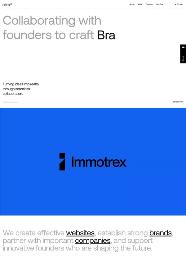 Reline® Studio | Your Marketing and Web Partner in Zurich - Portfolio design inspiration