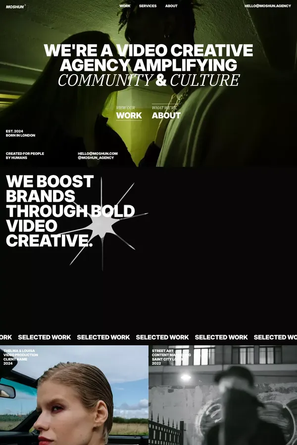 MOSHUN - Webflow HTML website template - Template design inspiration