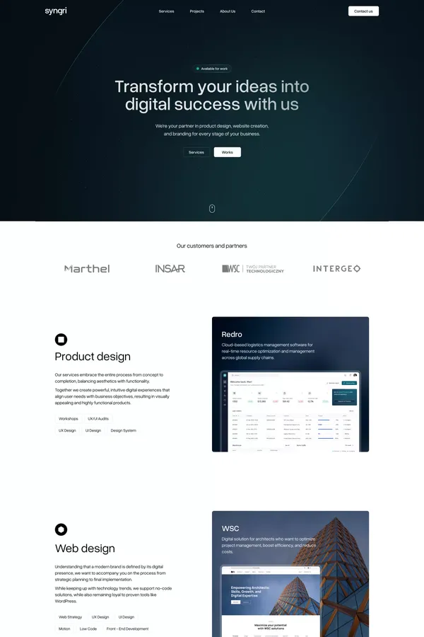 Design partner for growing businesses - Syngri