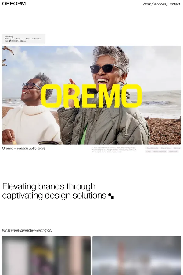 Offormdesign - Portfolio design inspiration