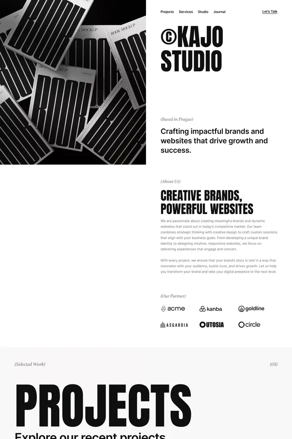 Kajo - Agency & Portfolio Framer Template - Template design inspiration
