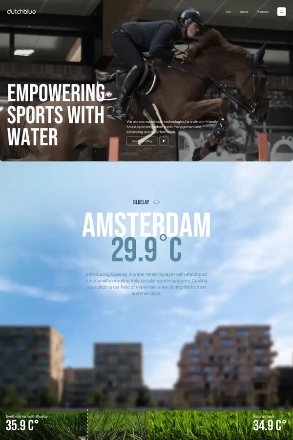 Innovative Water Management Solutions | Dutchblue - Landing design inspiration