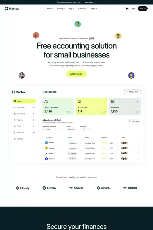Martex - Webflow Ecommerce Website Template. - Template design inspiration