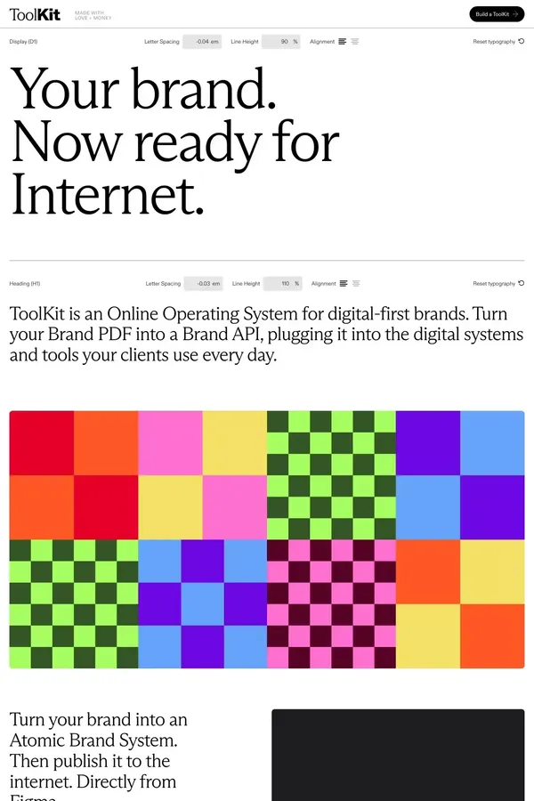 ToolKit - Landing design inspiration