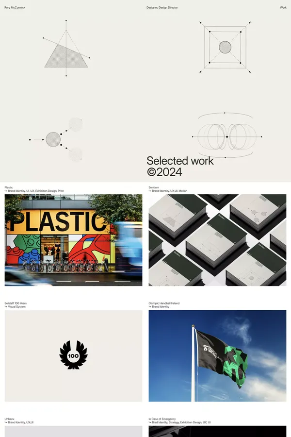 Rory McCormick Portfolio - Portfolio design inspiration