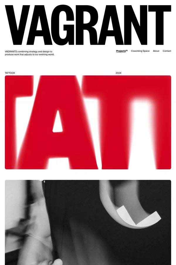 Vagrant - Portfolio design inspiration
