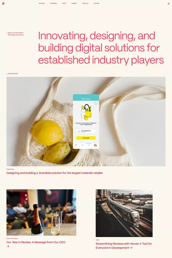 REON - Portfolio design inspiration