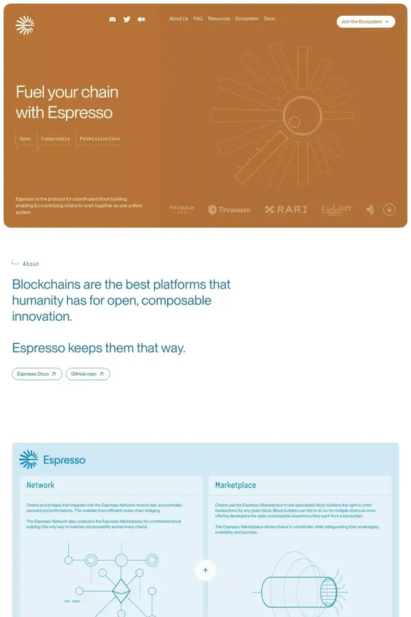 Espresso Systems - Landing design inspiration