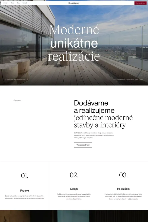 D.Uniquely - Landing design inspiration