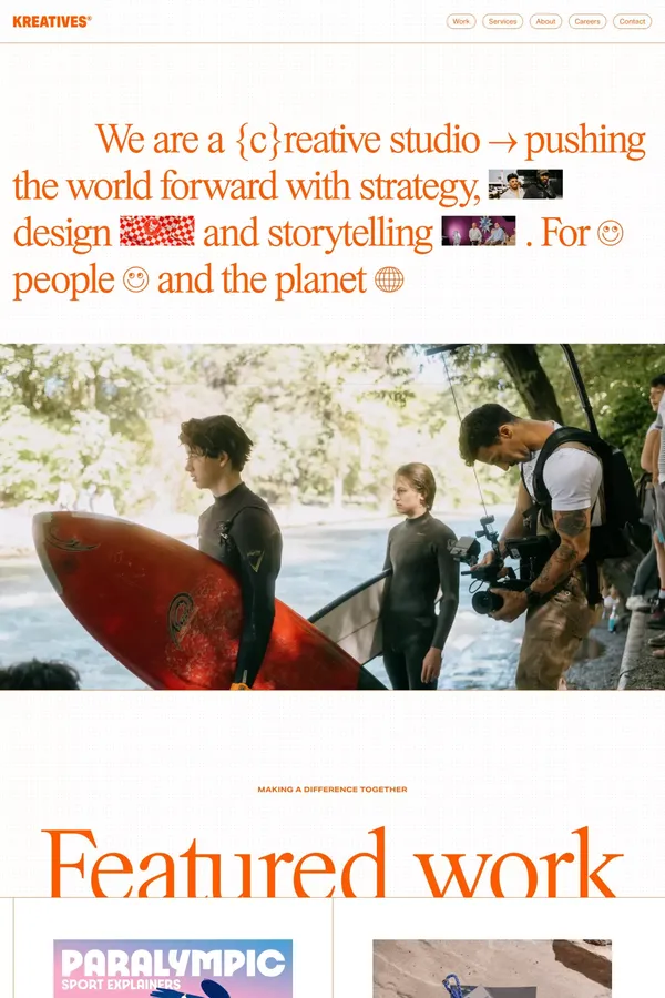 Kreatives - Portfolio design inspiration