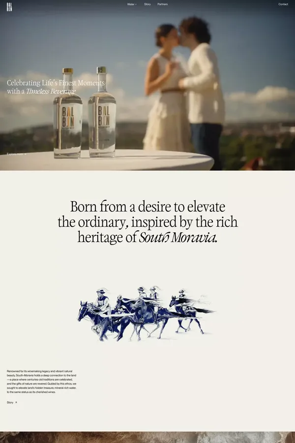 Balbin Artesian Water - Landing design inspiration