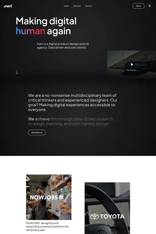Inert - User Experience design agency