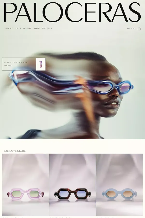 Paloceras® Official – High-end Eyewear & Sunglasses - Ecommerce design inspiration