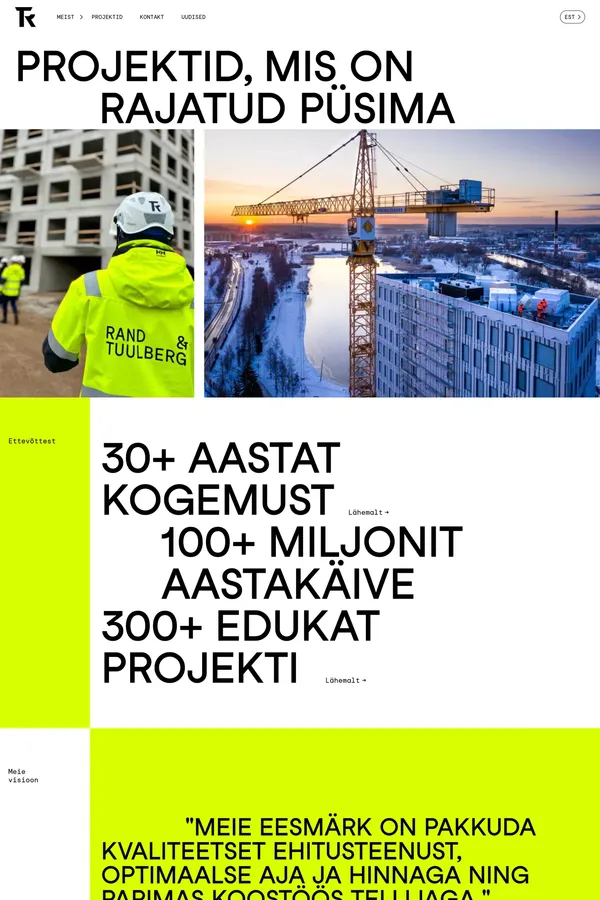 Ehitusfirma Rand ja Tuulberg AS | Kodulehe avaleht