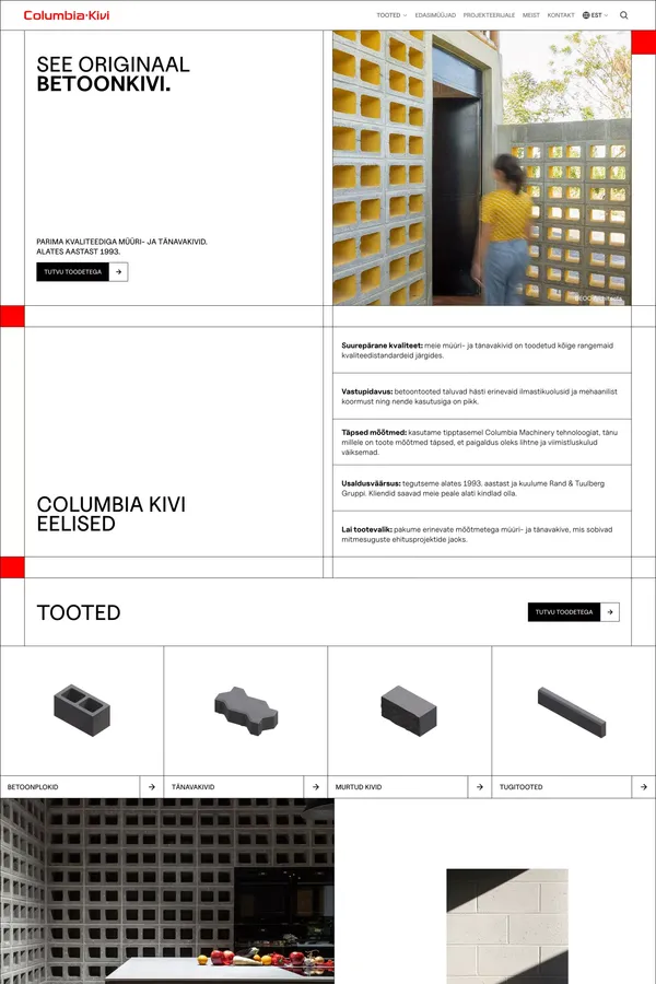 Columbia-Kivi See Originaal Betoonkivi