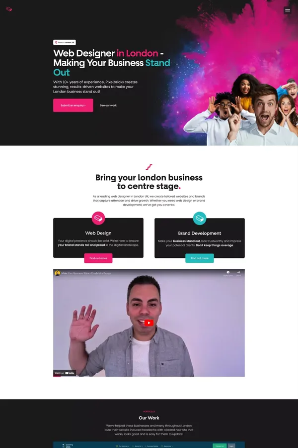 Web Design in London | Top Web Design Agency - Portfolio design inspiration