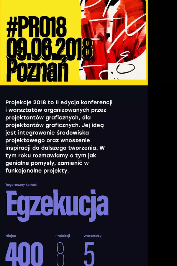 Projekcje 2018 - Other design inspiration