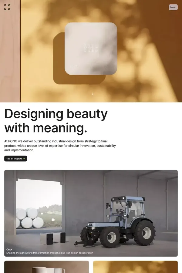 Designing beauty with meaning | Industrial design from Berlin | PONG - Portfolio design inspiration