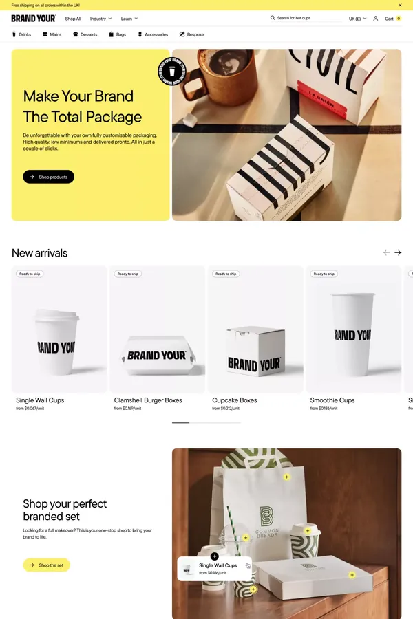 Brandyour.co - Ecommerce design inspiration