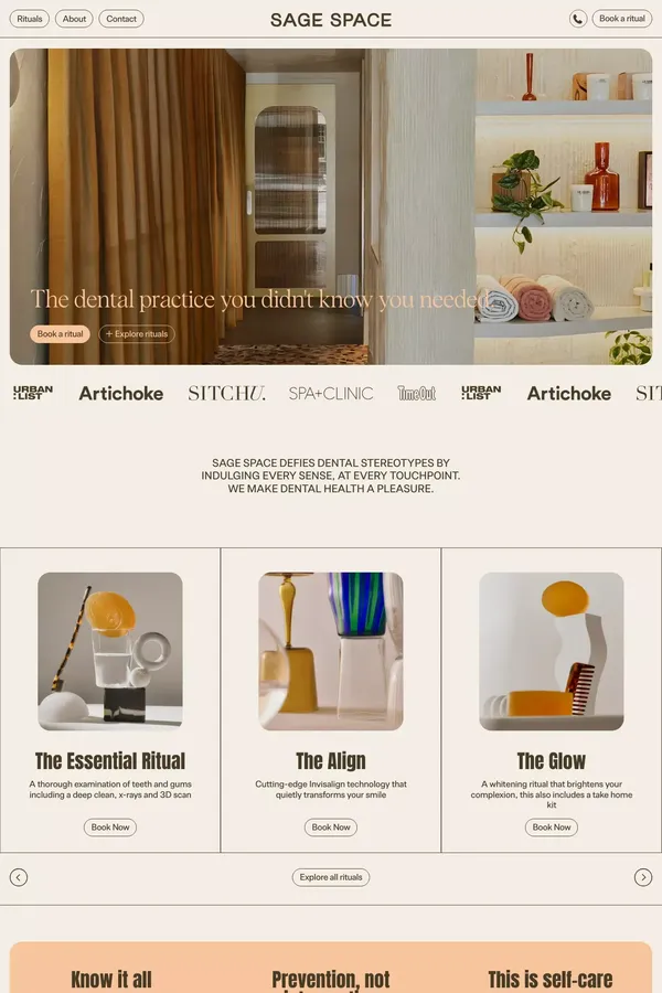 Dentist in Darlinghurst | Sage Space - Landing design inspiration