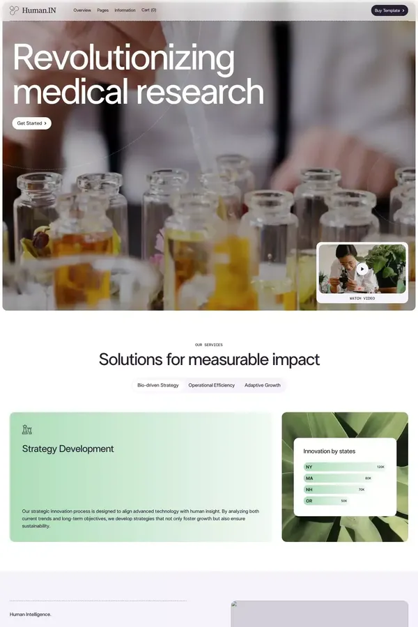 Human Intelligence - Webflow Ecommerce website template