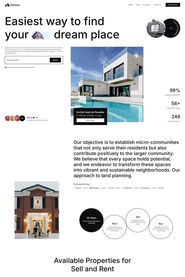 Homez - Webflow HTML website template