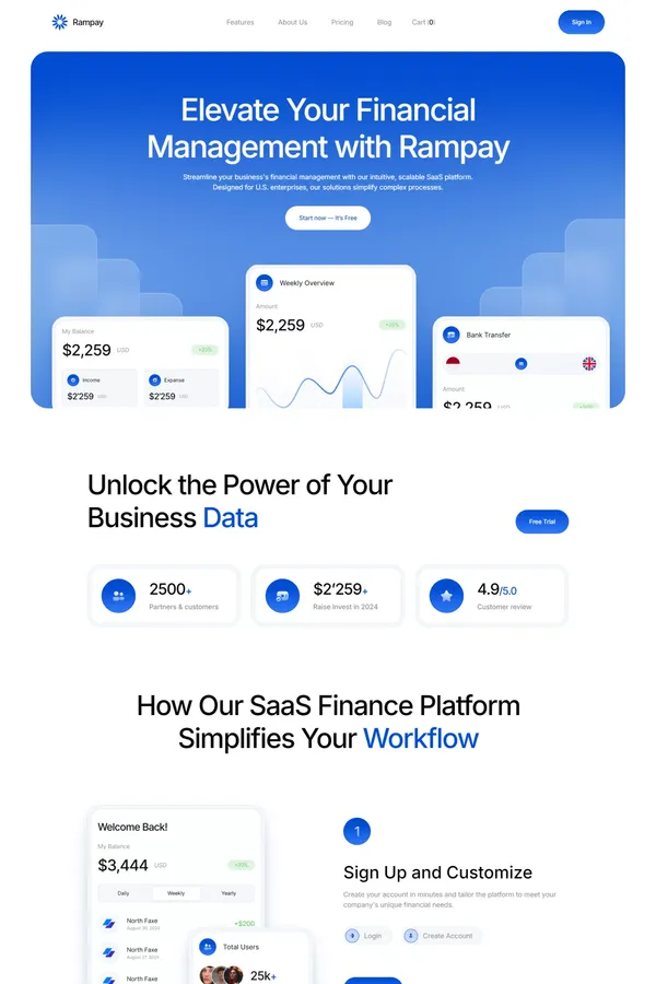 Rampay - Webflow Ecommerce website template