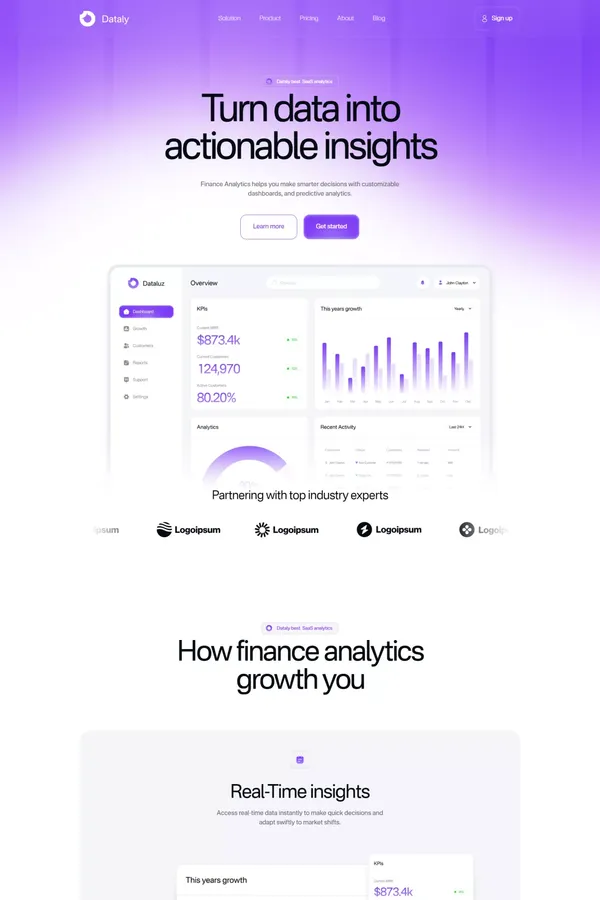 Dataluz - Webflow Ecommerce website template
