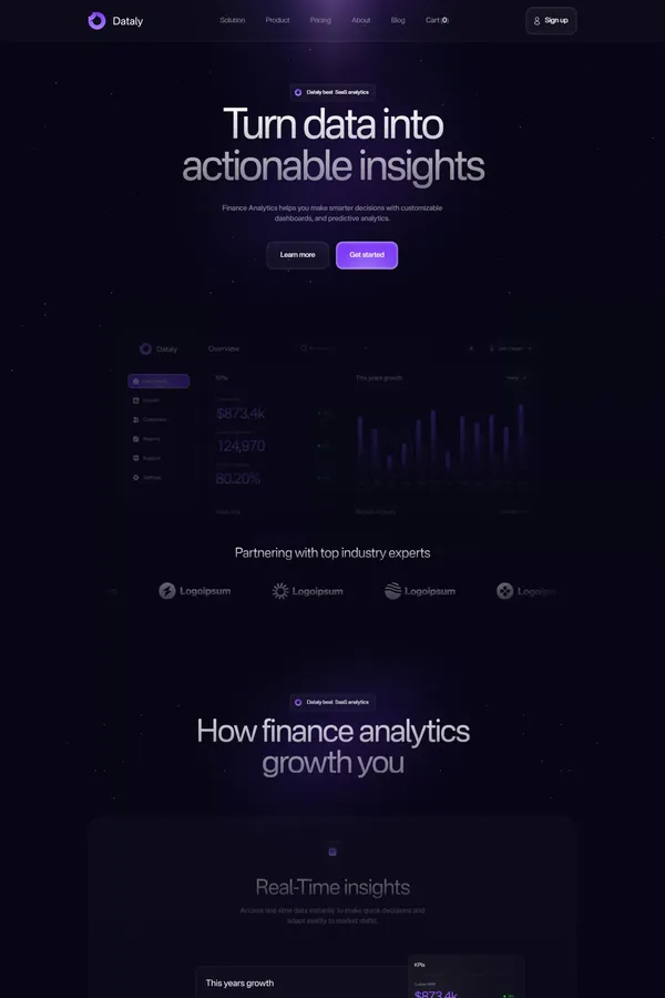 Dataly - Webflow Ecommerce website template