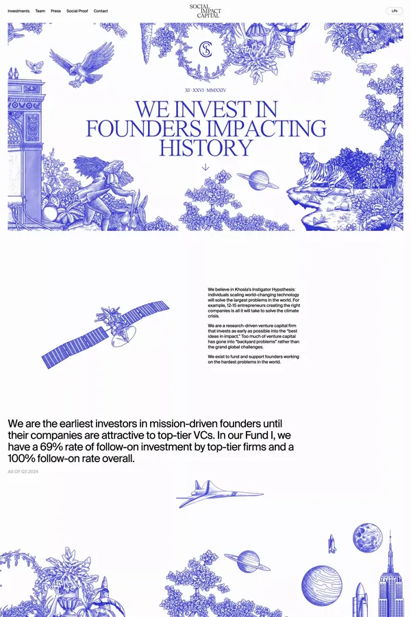 Social Impact Capital - Portfolio design inspiration