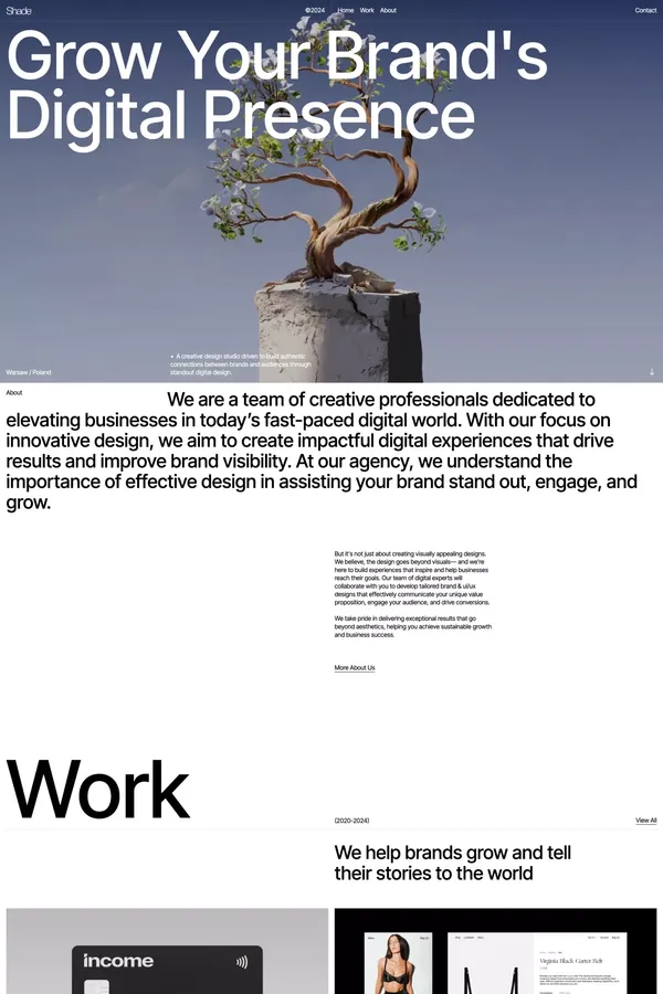 Shade - Digital Design Studio | Brand, Web Design & Mobile Apps - Portfolio design inspiration