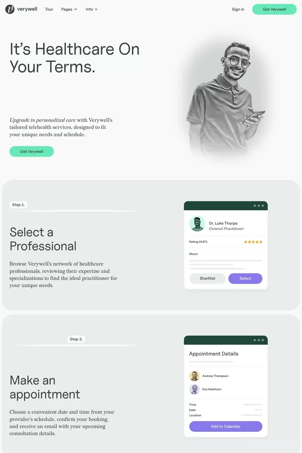 Verywell - Webflow HTML Website Template