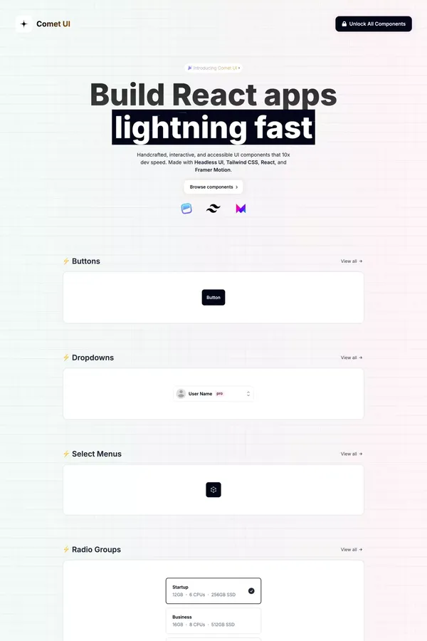 Comet UI