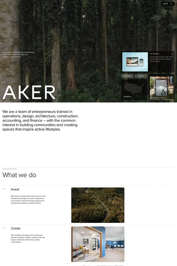 Aker – Boundless Pursuits - Portfolio design inspiration