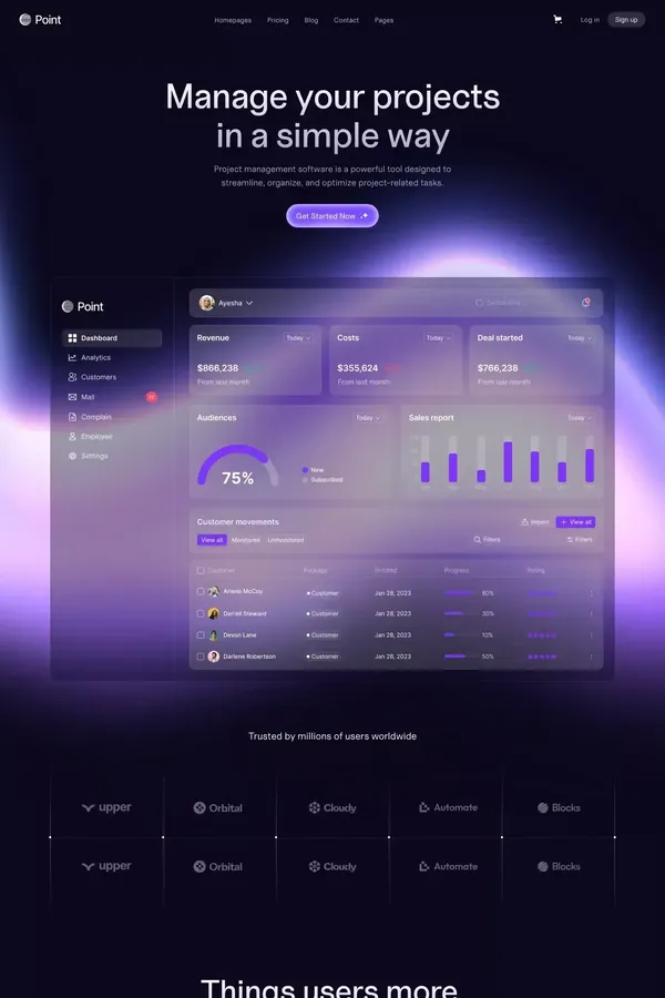 Point - Webflow E-commerce Website Template - Template design inspiration