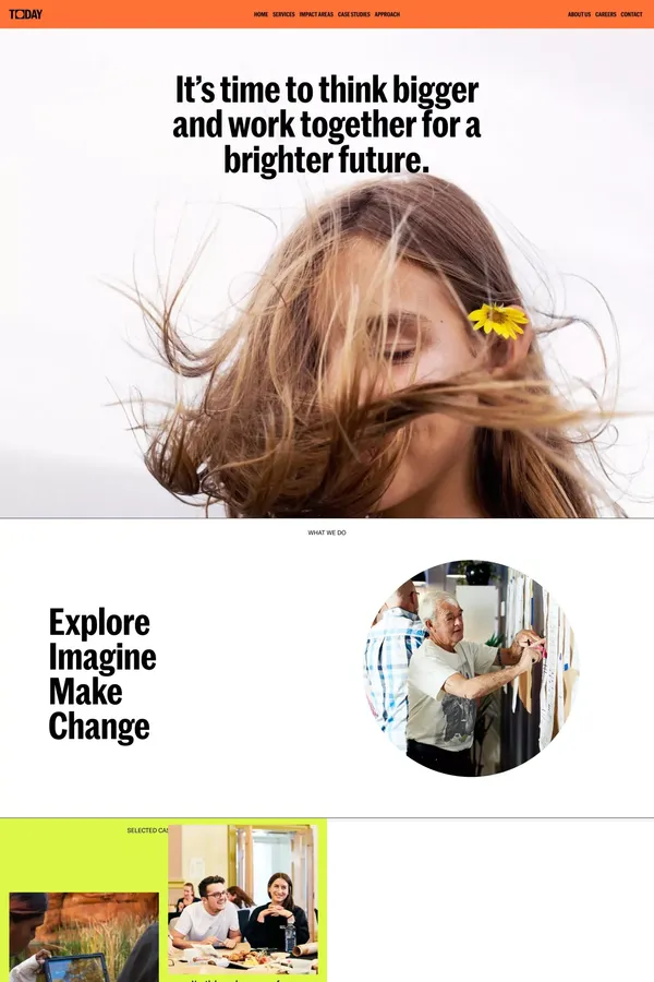 Today - Portfolio design inspiration